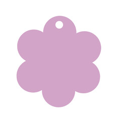 pink flower shaped price tag