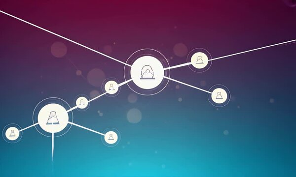 Abstract network connections plexus background for technology and science futuristic concept