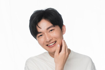 若い日本人男性のビューティーポートレート