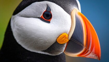 Colorful Puffin Beak