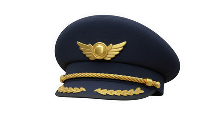 Pilot Cap: Aviation Headgear - 3D Render © Laiba