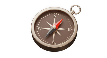 3D Compass Rose: Navigation, Direction, Exploration Icon