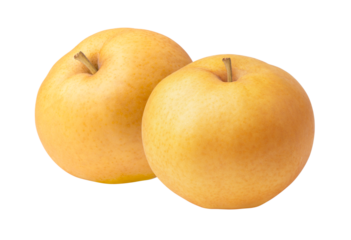 Korean pear isolated on white background.
