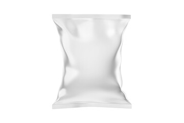 Realistic 3d Rendered Packaging Bag Mockup for Food Snack Chips