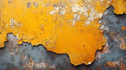 Minimalist Yellow Paint Wall Abstract