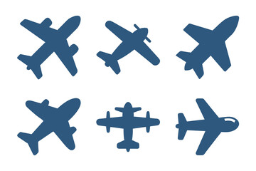 Light twin aircraft vector with biplane turboprop and small private jet