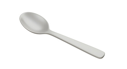 White Plastic Spoon Clean, Simple, and Disposable Cutlery