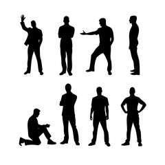 business people silhouettes