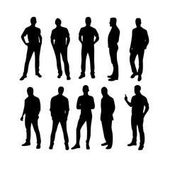 silhouettes of people