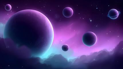 background with color bursts and digital dust creating cosmic chaos