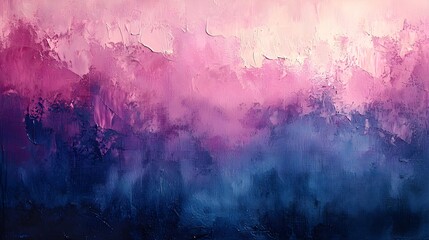 "Pastel Abstract Painting in Pink and Blue Tones"