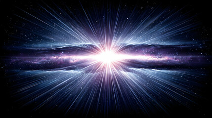 background with color bursts and digital dust creating cosmic chaos