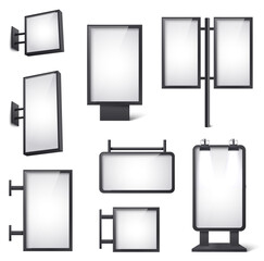 Signage Realistic Mockup Original set