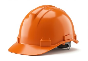 Fototapeta premium Orange hard hat for construction worker protection