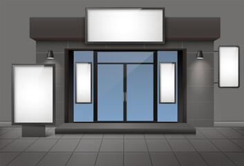 Indoor Signage Realistic Mockup composition