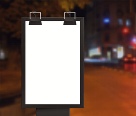 Urban Signage Realistic mockup on Street Composition