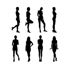 vector silhouettes of people