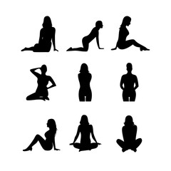 vector silhouettes of people