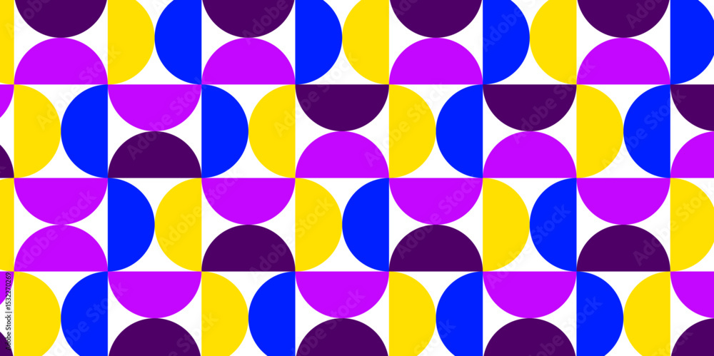 Aufkleber vector seamless pattern with abstract lines and flower waves floral design. abstract geometric fabri