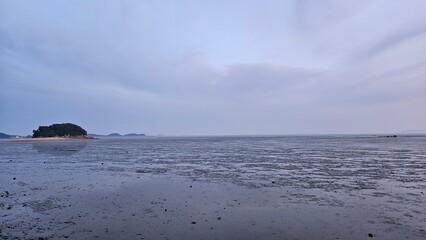 Beautiful blue sea with wonderful waves