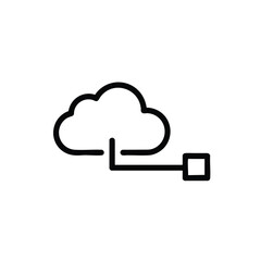 Edge Computing Device Connection Icon Vector