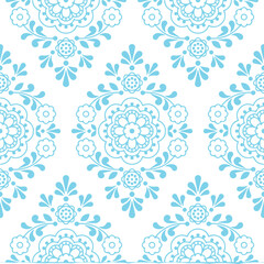 Beautiful flower art and mandala vector design