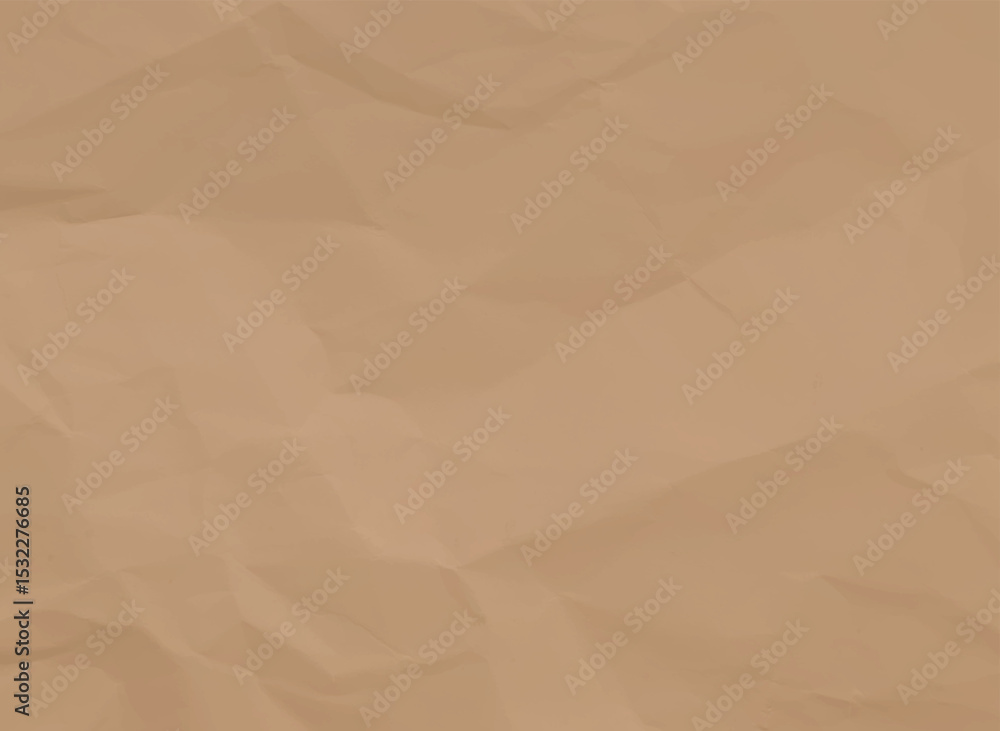 Poster tawny texture: abstract backdrop of crumpled paper, revealing soft shadows and highlights. ideal for