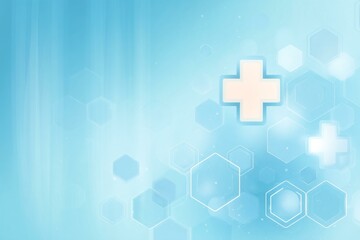 Fototapeta premium Abstract Medical Background with Hexagons
