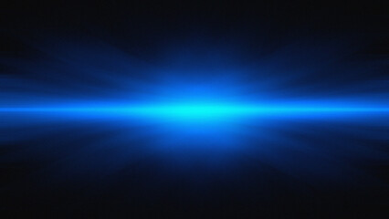 Abstract blue color gradient background with glowing light in the dark.