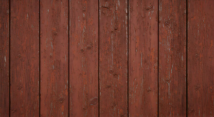 Fototapeta premium Rustic Red Wooden Planks Background