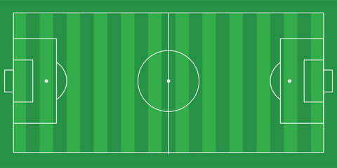 Football field. Football field lines style. Black field and stadium outline scheme on white background.