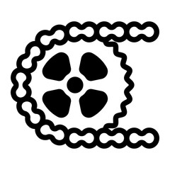 This Gear icon is suitable for Bycycle, Sport, Healthy Lifestyle, etc