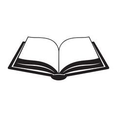 Open Book icon vector isolated on white background