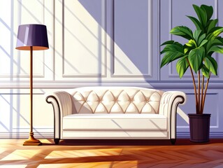 Living Room with Furniture
