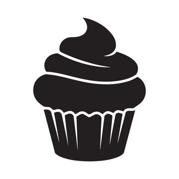 vector illustration of a cupcake