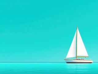 Sailboat in open water