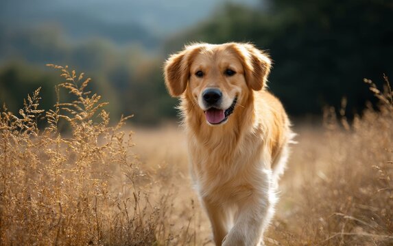 Golden Retriever in a Field