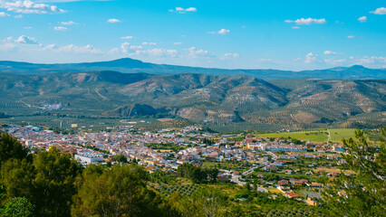 aerial view of Cuevas de San Marcos, Spain