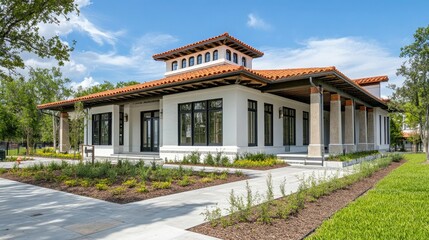 Historic preservation using green materials such as lime plasters, reclaimed wood, breathable insulation, and non-invasive energy upgrades to restore cultural buildings