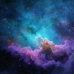 Naklejka premium Cosmic Nebulae in the Deep Space