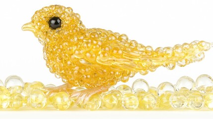 Yellow Bird on Beads