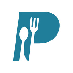 Letter P logo icon design template.