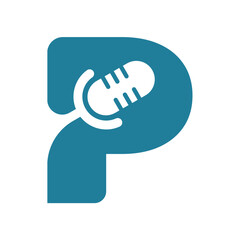 Letter P logo icon design template.