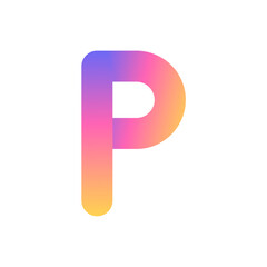Letter P logo icon design template.