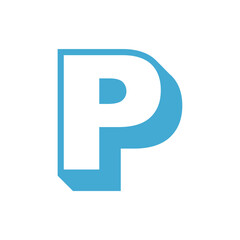Letter P logo icon design template.