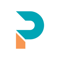 Letter P logo icon design template.