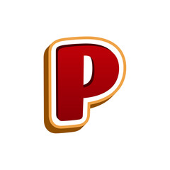 Letter P logo icon design template.