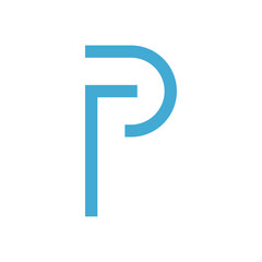 Letter P logo icon design template.