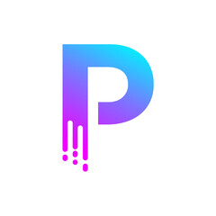 Letter P logo icon design template.