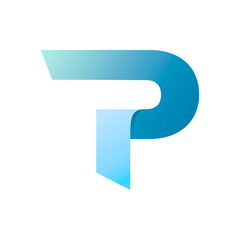 Letter P logo icon design template.